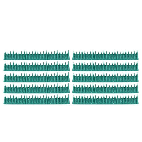 Delaman 10PCS Bird Spike, 36CM Bird Deterrent Spike Plastic Cat Repellent Spike Anti Theft Wall Spike for Garden