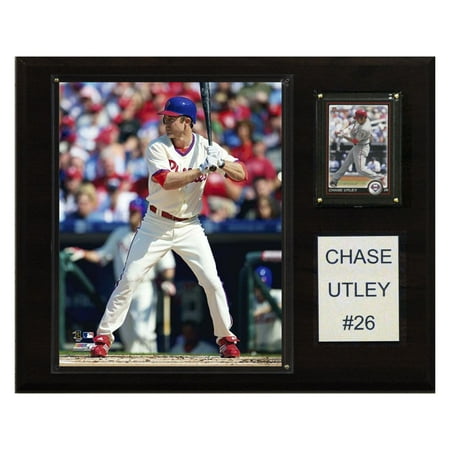 Philadelphia Phillies Parking - C&I Collectables MLB 12x15 Chase Utley Philadelphia Phillies Player Plaque