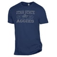 thumbnail image 2 of Men's Alternative Apparel Heathered Navy Utah State Aggies The Keeper T-Shirt, 2 of 3