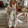 thumbnail image 3 of Kaleidoscope Mandala Colorful Floral Boho Sleeveless Dress for Women Clothing Female Women's Summer Skirt, 3 of 7