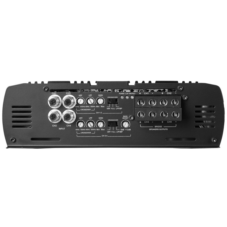 NVX XAD42 3200W 4-Channel Class D Vehicle Audio Amplifier with