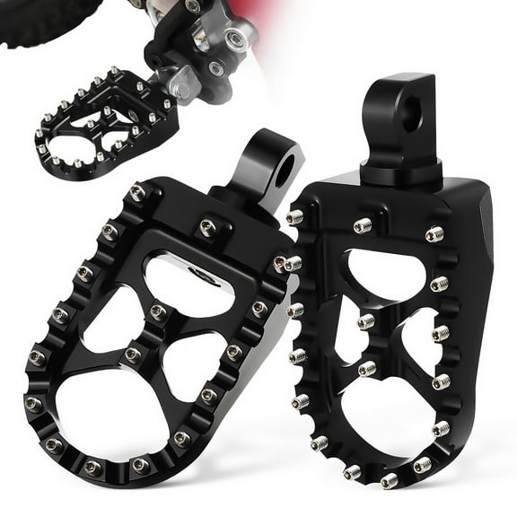 Raindrops 1 Pair Motor Foot Pegs Dirt Bike Foot Pegs Motorcycle Foot Pedals Metal Foot Pegs Replacement Motorcycle Parts