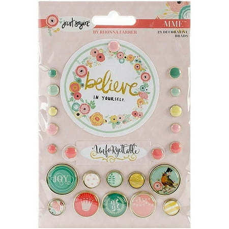 Just Sayin' Decorative Brads 22/Pkg-