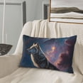 thumbnail image 5 of Lsque Night Sky Wolf Pattern Pillow Case – Soft & Cozy Throw Pillow Cover, Hypoallergenic Cushion Case for Sleeping Women with Envelope Closure-14"x20", 5 of 6