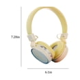 thumbnail image 3 of Wireless Over-Ear Bluetooth Headphones with Charging Cable, Noise Isolating, Up to 36 Hours Battery, Foldable Lightweight Design, Microphone for iPhone Android, 3 of 6