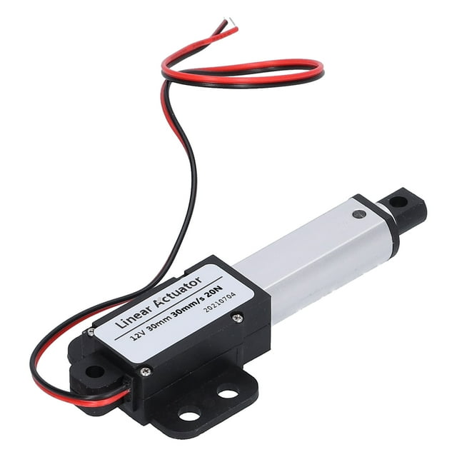 Haofy Actionneur Linéaire DC 12V Course 30mm Faible Bruit Protection contre les Courts-Circuits Type T Vis Mini Actionneur Électrique de Mouvement Linéaire,Actionneurs de Mouvement Linéaire,Actionneur Linéaire à Course
