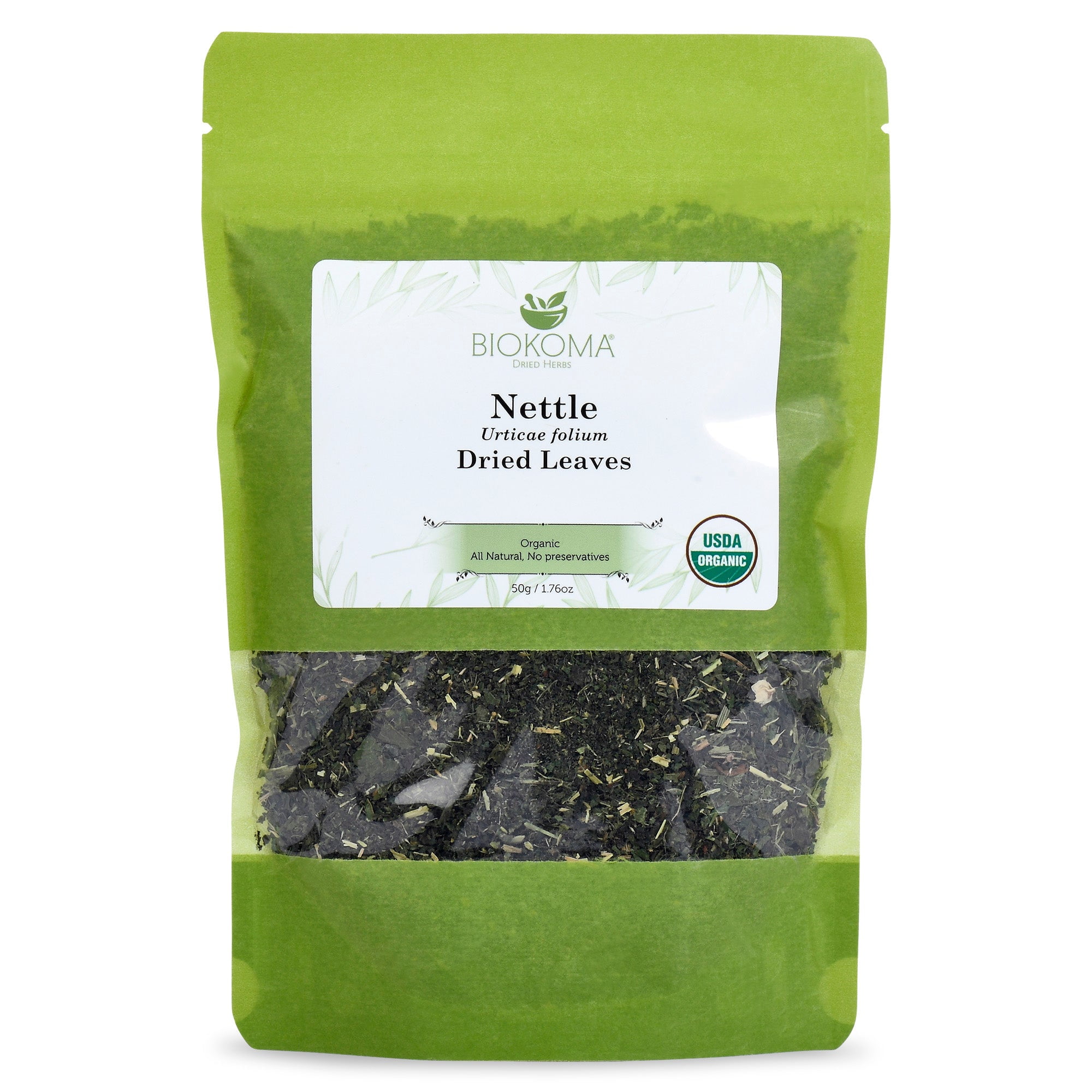 Nettle (Urticae folium) Organic Dried Leaves 50g 1.76oz USDA Certified Organic