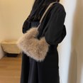 thumbnail image 4 of Bolso Embrague Mujeres Cuerpo Cruzado Fuerto Falso Fuente Soft Lade Suave Color Sólido Vagabundo, 4 of 9
