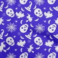 thumbnail image 1 of oneOone Cotton Cambric Lapis Blue Fabric Halloween Dress Material Fabric Print Fabric By The Yard 42 Inch Wide, 1 of 4