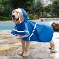 thumbnail image 3 of Revestible de perros reflectantes con capucha y agujero del arnés para cachorro de perro grande y pequeño, chaqueta de lluvia con capucha impermeable, ropa de poncho con bolsa de almacenamiento esquí esquí Gafas de esquí, 3 of 5