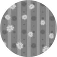 thumbnail image 1 of Ahgly Company Indoor Round Patterned Dark Gray Area Rugs, 4' Round, 1 of 6