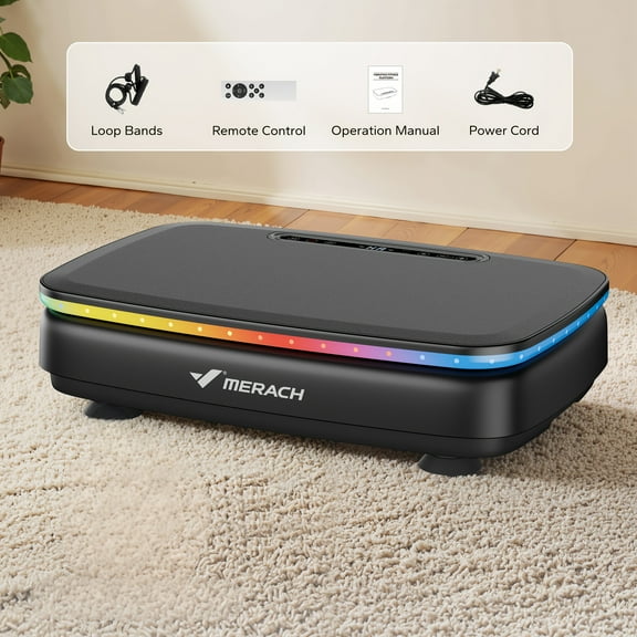 Silent Vibration Plate Exercise Machine - Adjustable Speed Whole Body Workout Platform for Home Gym, Toning & Fitness - Gift for Family (No Battery Needed)