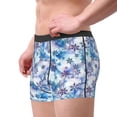 thumbnail image 4 of Daiia Icy Blue Snowflakes Men's Underwear Boxer Briefs, Cotton Stretch Moisture-Wicking Underwear-X-Large, 4 of 9