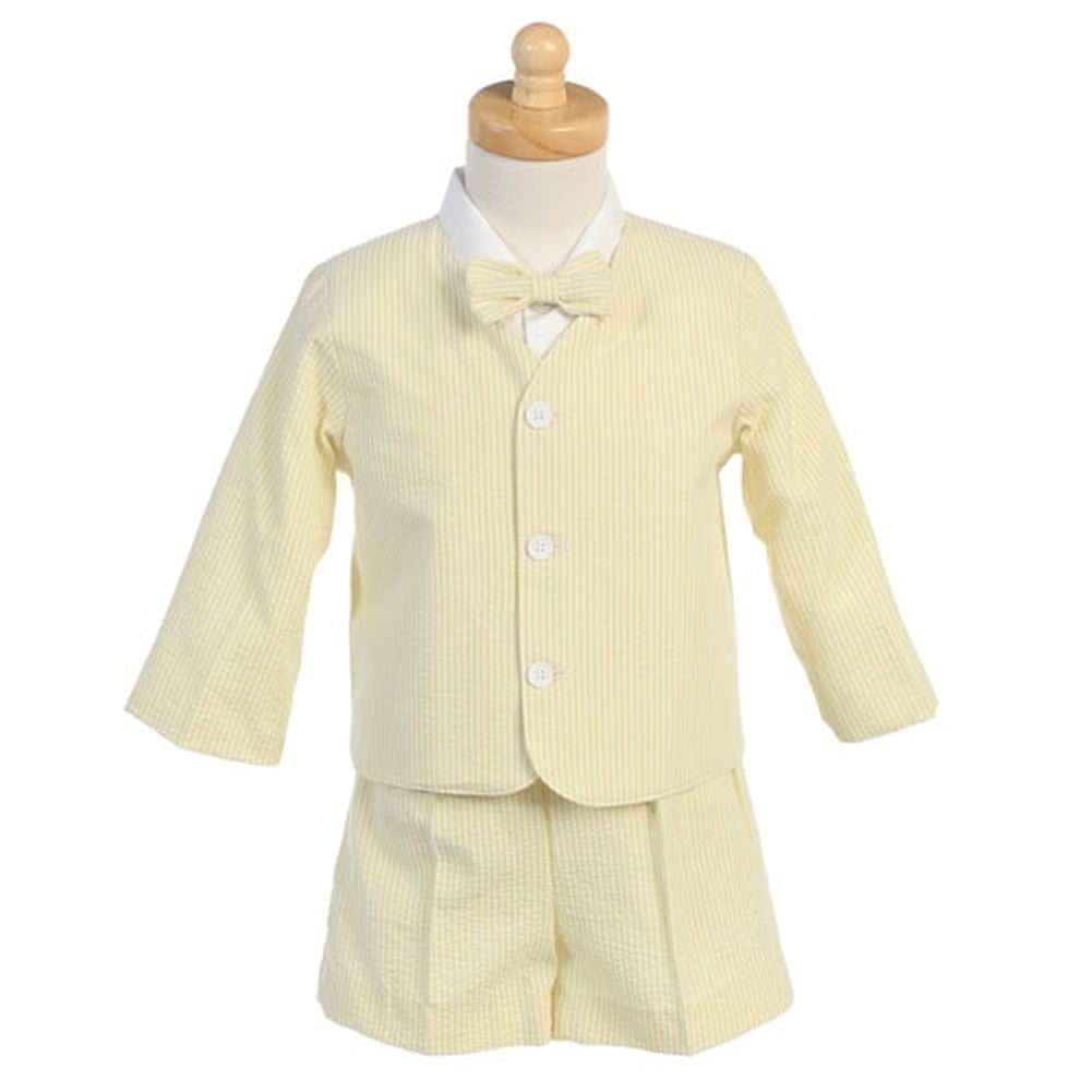 Yellow Eton Short Formal Ring Bearer Easter Suit Boys 6M4T