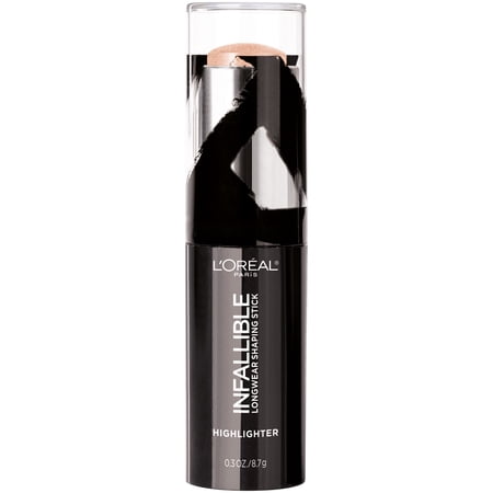 L'Oreal Paris Infallible Longwear Highlighter Shaping Stick, Slay in Rose, 0.3 oz. (071249371329)