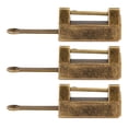 thumbnail image 4 of MasteelfCA 3 Sets Premium Zinc Alloy Padlocks Simple Antique Padlocks Wooden Box Locks, 4 of 7