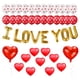 thumbnail image 5 of Paquete de decoraciones de San Valentín Kit de globos I LOVE YOU Globos de látex con forma de corazón Globos de látex con forma de corazón Decoraciones para el día de San Valentín Globo de aluminio, 5 of 5