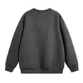 thumbnail image 3 of Blusas y camisas de manga larga con cuello redondo para hombre, sudadera holgada con cuello redondo de color liso, blusa de poliéster para hombre, 3 of 3