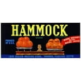 thumbnail image 2 of Anonymous 18x10 Gold Ornate Wood Frame and Double Matted Museum Art Print Titled - Hammock Brand Citrus Label (1930-1950), 2 of 4