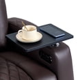 thumbnail image 4 of comfiroom Leather Home Theater Seating Classic Series Dual Power Movie Gaming Recliner Sofa with  with Tray Table, 4 of 10