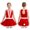 Red, variant on iiniim Kids Girls Christmas Santa Claus Sleeveless Striped Velvet Princess Dance Dress Holiday Party Size 6-14 Red 14