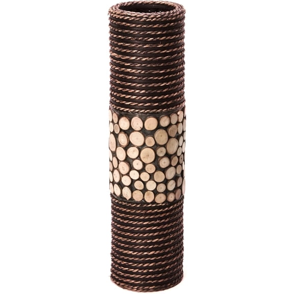 's Natural Cylinder Tall Floor Vase 20" High. Ideal Gift for Floral Arrangements Weddings, Home, Nautical Party, Spa, Meditation, Nautical/Natural Home Decor, Spa, Reiki O6