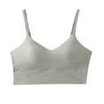 thumbnail image 2 of BLTIBY Everyday Bras for Women Solid Color Wireless Adjustable Bra No Underwire Full Coverage Breathable Comfortable Bras Gray L, 2 of 3
