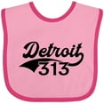 thumbnail image 3 of Inktastic Detroit 313 Boys or Girls Baby Bib, 3 of 4
