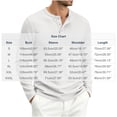 thumbnail image 2 of biudgviw Henley Shirts for Men Long Sleeve Ribbed Knit Button T-Shirt Casual Stylish Loose Fit Tops Fall Clothes Comfy Undershirts(White,X-Large), 2 of 5