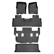 SMARTLINER 4 Rows Custom Fit Floor Liners Compatible with 2011 - 2017 Ford Expedition 7 Passenger