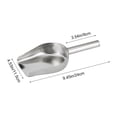thumbnail image 3 of weibbin Thick Stainless Steel Ice Shovel 9.4in for Bar Kitchen, Flat Bottom Food Scoop, 3 of 6