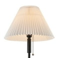 thumbnail image 3 of KAWOTI 26.5 in. Black Table Lamp with Pull Chain Switch and Pleated White Shade, 3 of 5