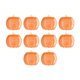 thumbnail image 4 of 10 platos de papel desechables de calabaza de Halloween, decoración moderna y desechable. 9 pulgadas naranja, 4 of 9