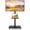 Black with wheel&shelf, variant on TAVR Furniture Rolling TV Cart Stand with Mount for 32-65 inch Screens, Corner Swivel TV Mount Stand with Rack Shelf