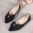 thumbnail image 2 of Xucatan Women's Metallic Pointed Toe Flats, Glitter Slip On Loafers, Cushioned Comfortable Dress Shoes for Office Wedding Daily Gift, 2 of 9