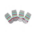 thumbnail image 2 of 4pcs/Pack Plush & Cute Patterned Pet Socks With Anti-Slip Sole, 2 of 4