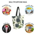 thumbnail image 7 of FORMRS Womens Canvas Tote Bag with Zipper Inner Pocket Shoulder Handbag, Navy Flower, 7 of 7