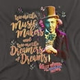 thumbnail image 2 of Willy Wonka and The Chocolate Factory Music Makers Women's T Shirt, Charcoal, X-Large, 2 of 6