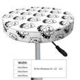 thumbnail image 4 of Vsdgher Cool Dog Print Stool Covers Round,Stretch Round Stool Covers Washable Stool Cushion Slipcover Elastic Chair Covers for 12-14 Inch Chair, 4 of 7
