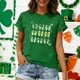 thumbnail image 5 of TaTaai Women's St. Patrick's Day Fun Print Round Neck Short Sleeve T-Shirts Casual Lightweight Soft Comfortable Tees Fashion Tops for Spring Summer Daily Wear Gift, 5 of 7