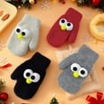 thumbnail image 4 of Aolie Christmas Winter Gloves, Cute Warm Mittens Xmas Gloves for Women, Cartoon Pattern Knit Christmasm Gloves for Women Men, Fleece Cozy Thick Gloves for Holiday Gifts（1 Pair）, 4 of 4