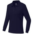 thumbnail image 6 of Mofiz Womens Long Sleeve Golf Polo Shirts Lightweight Quick Dry Moisture Wicking Athletic Tennis Sports Tops 3-Button Royal blue 2XL, 6 of 8