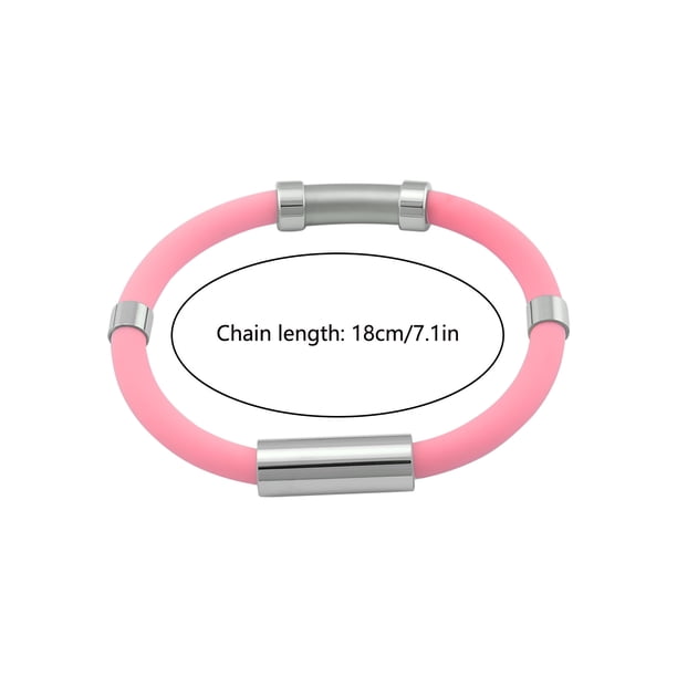 Pulsera antiestática Ion negativo Gel de sílice Metal Balance Energy Pulsera deportiva Wmkox8yii jkg4118