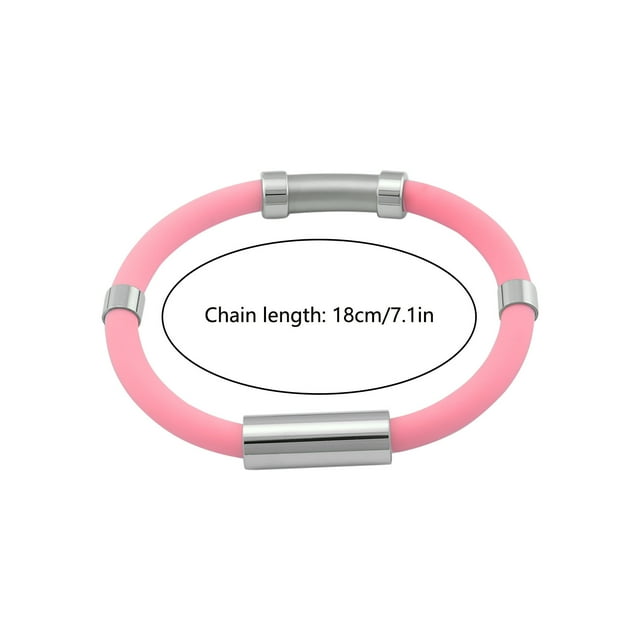 Pulsera antiestática Ion negativo Gel de sílice Metal Balance Energy Pulsera deportiva Wmkox8yii jkg4118