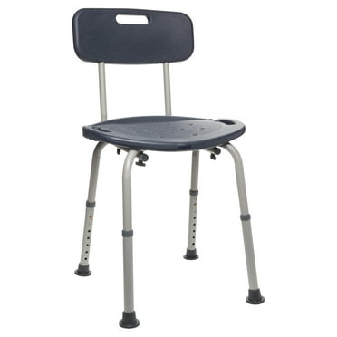 Equate Bath Chair and Shower Chair with Back - Seat for Elderly, Handicap, Disabled, 350 lb Capacity