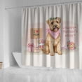 thumbnail image 4 of Happy Mother's Day Soft Coated Wheaten Terrier Love Dog Mom Heart Flower Shower Curtain Wheatie Dog Lover Waterproof Bathroom Bathtub Curtain - 12004, 4 of 5