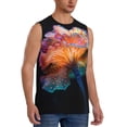 thumbnail image 2 of Fotbe Bioluminescent Underwater Flower Men's Camiseta sin Mangas Estampada para Hombres, Playera Casual para Gimnasio, Entrenamiento, Playa-X-Large, 2 of 7