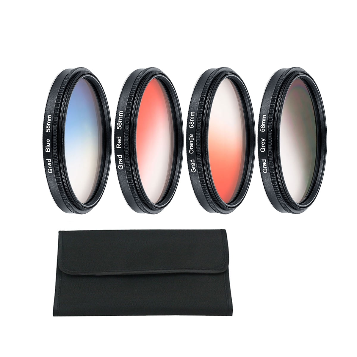 52mm Graduated Gradual Color Filter Kit for Canon Nikon DSLR Camera Lenses 
