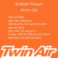 thumbnail image 6 of Twin Air Dual Stage Foam Air Filter for Artic Cat - Fits 700 EFI (2006-2008), 1000 XT/TRV/Mudpro (2008-2017) - High Performance Engine Protection for Off-Road ATV's. (OEM Part # 0470-580), 6 of 9