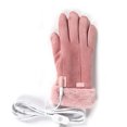 DGROEE 1 Pair USB Heated Gloves for Women, Electric Heating Gloves
